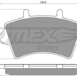 Darmowy zwrot Zestaw klocków hamulcowych, hamulce tarczowe TOMEX BRAKES TX 13-02