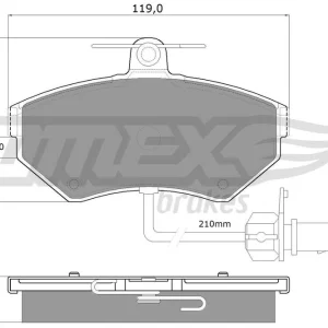 Kup teraz Zestaw klocków hamulcowych, hamulce tarczowe TOMEX BRAKES TX 13-121