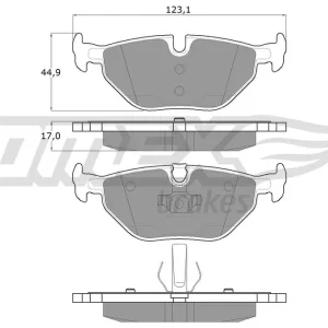 Zestaw klocków hamulcowych, hamulce tarczowe TOMEX BRAKES TX 13-17 Rabat