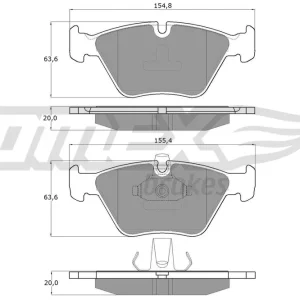 Zestaw klocków hamulcowych, hamulce tarczowe TOMEX BRAKES TX 13-18 Zamów dziś