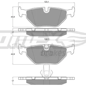 Tani Zestaw klocków hamulcowych, hamulce tarczowe TOMEX BRAKES TX 13-21