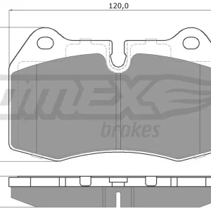 Zestaw klocków hamulcowych, hamulce tarczowe TOMEX BRAKES TX 13-24 Cena promocyjna