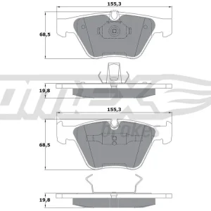 Zestaw klocków hamulcowych, hamulce tarczowe TOMEX BRAKES TX 13-25 Obniżka ceny