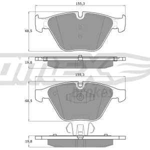 Darmowy zwrot Zestaw klocków hamulcowych, hamulce tarczowe TOMEX BRAKES TX 13-251
