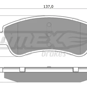 Zestaw klocków hamulcowych, hamulce tarczowe TOMEX BRAKES TX 13-27 Ekspresowa dostawa