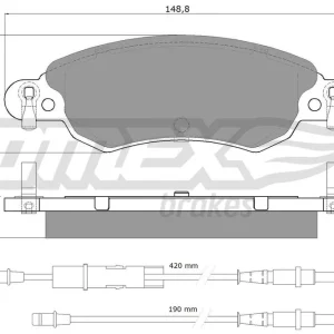 Taniej Zestaw klocków hamulcowych, hamulce tarczowe TOMEX BRAKES TX 13-30