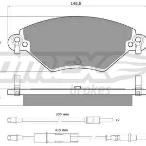 Zestaw klocków hamulcowych, hamulce tarczowe TOMEX BRAKES TX 13-31 Łatwy zwrot