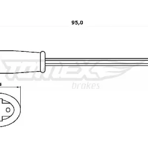 Oferta Styk ostrzegawczy, zużycie okładzin hamulcowych TOMEX BRAKES TX 30-56