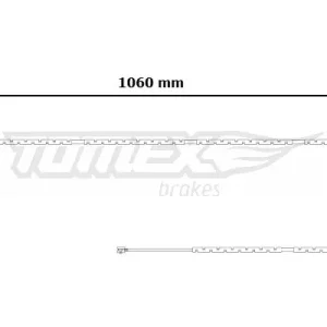 Styk ostrzegawczy, zużycie okładzin hamulcowych TOMEX BRAKES TX 30-60 Dostępne od ręki