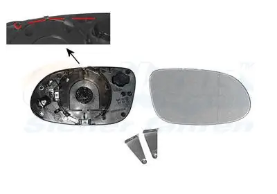 Wyjątkowa oferta Szkło lusterka, lusterko zewnętrzne VAN WEZEL 3014838