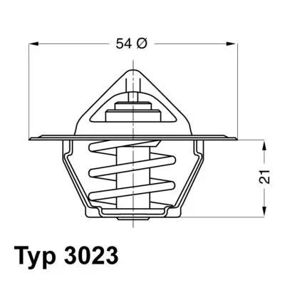 Rabat Termostat, płyn chłodzący BORGWARNER BERU 3023.87D