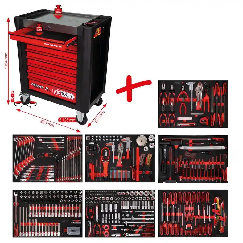 WÓZEK NARZĘDZIOWY 397 NARZĘDZIAMI 7 SZUF Oferta