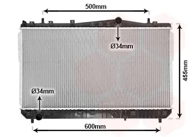 Chłodnica, układ chłodzenia silnika VAN WEZEL 81002052 Szybka wysyłka