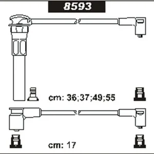 Bestseller Przewody wysokiego napięcia komplet SENTECH 8593