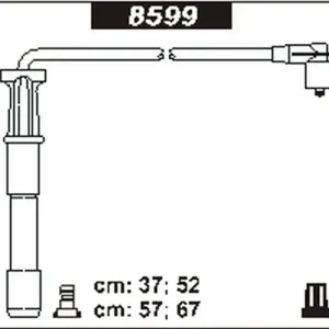 Bestseller Przewody wysokiego napięcia komplet SENTECH 8599