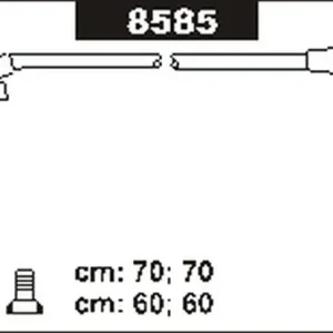 Premium Przewody wysokiego napięcia komplet SENTECH 8585