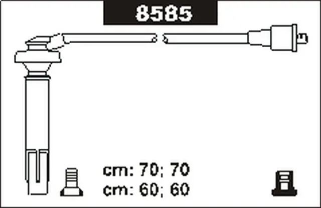 Premium Przewody wysokiego napięcia komplet SENTECH 8585