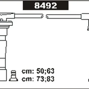 Ograniczona ilość Przewody wysokiego napięcia komplet SENTECH 8492