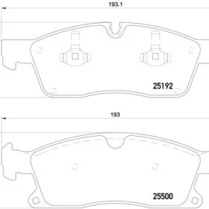 Do wyczerpania zapasów Klocki hamulcowe BREMBO P50108 64203920