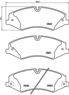 Klocki hamulcowe BREMBO P44022 LR016962 Popularny
