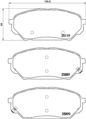 Klocki hamulcowe BREMBO P30071 581013JA50 Taniej