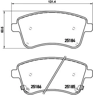 Klocki hamulcowe BREMBO P30064 581011PA00 Tani