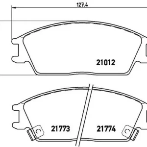 Zniżka Klocki hamulcowe BREMBO P30024 21012150