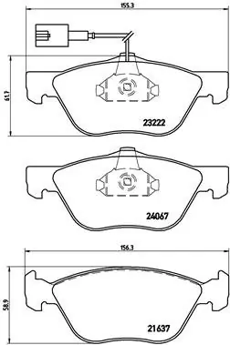 Nowość Klocki hamulcowe BREMBO P23112 77362229