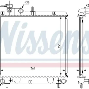 Chłodnica silnika NISSENS 67500A 2531002000 Hit cenowy