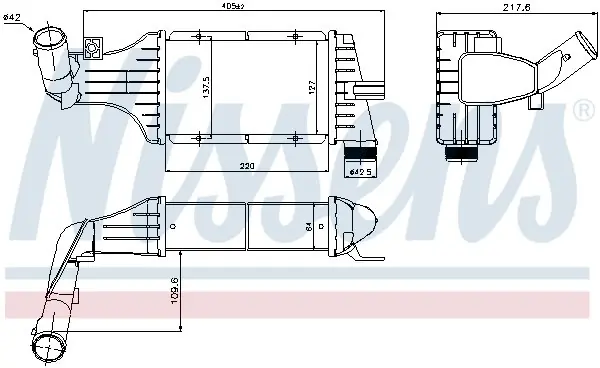 Intercooler NISSENS 96789 24436438 Super okazja