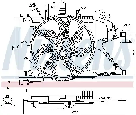 Oferta Wentylator chłodnicy NISSENS 85196