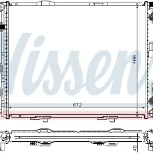 Chłodnica silnika NISSENS 62695A 1245000002 Łatwy zwrot