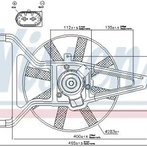 Wentylator chłodnicy NISSENS 85041 125356 Oferta