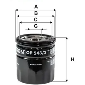 FILTR OLEJU FILTRON OP543 2 W7034 Ograniczona ilość