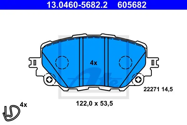 Rabat KLOCKI HAM.PRZOD FIAT