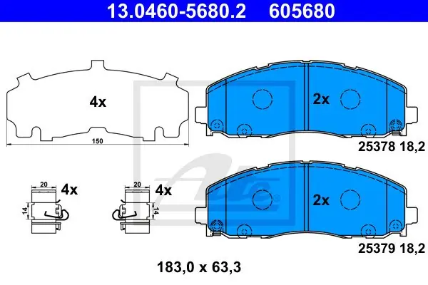KLOCKI HAM.PRZOD FIAT Oferta
