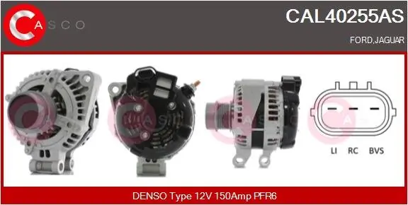 Zamów teraz ALTERNATOR 12V 150A CASCO CAL40255AS