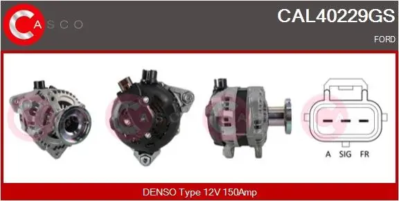 ALTERNATOR 12V 150A CASCO CAL40229GS Rabat