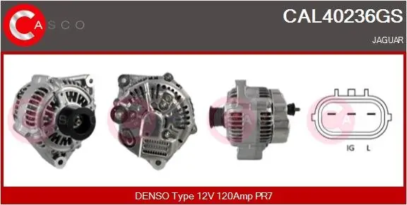 ALTERNATOR 12V 120A CASCO CAL40236GS Tylko do końca tygodnia