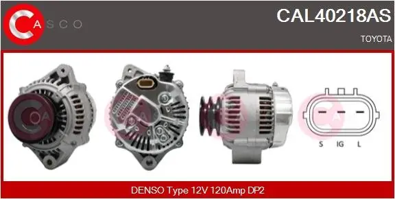 ALTERNATOR 12V 120A CASCO CAL40218AS Hit sprzedaży
