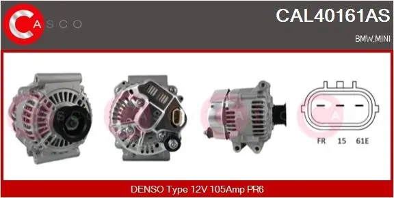ALTERNATOR 12V 105A CASCO CAL40161AS Ekspresowa dostawa
