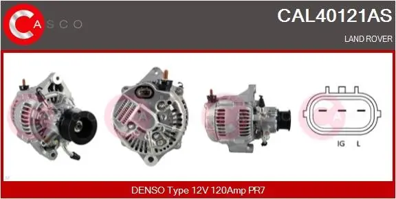 ALTERNATOR 12V 120A CASCO CAL40121AS Nie przegap