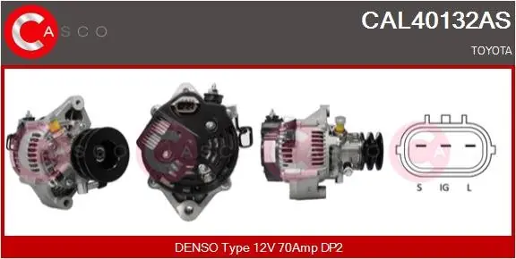 ALTERNATOR 12V 70A CASCO CAL40132AS Bezpieczne zakupy