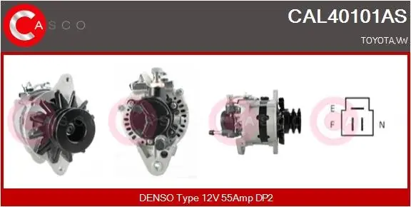 Promocja ALTERNATOR 12V 55A CASCO CAL40101AS