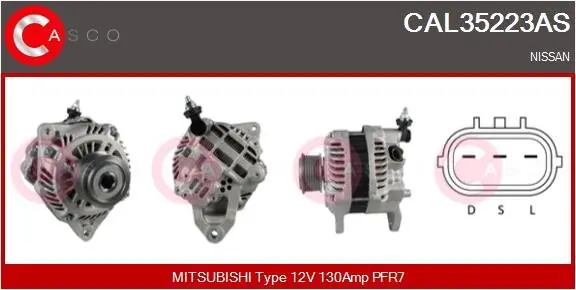ALTERNATOR 12V 130A CASCO CAL35223AS Cena promocyjna