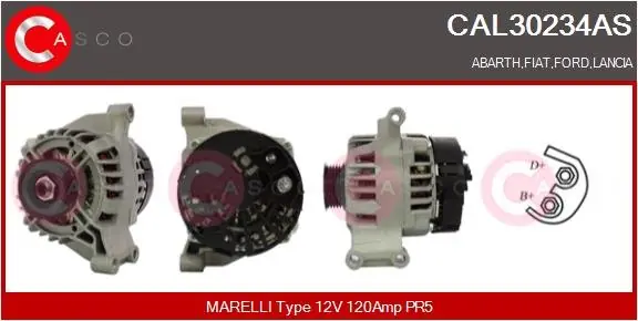 ALTERNATOR 12V 120A CASCO CAL30234AS Wyprzedaż