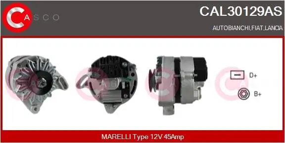 ALTERNATOR 12V 45A CASCO CAL30129AS Dostępne od ręki