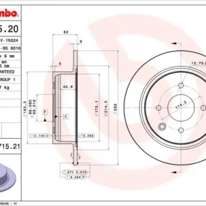 TARCZA HAMULC. NISSAN TIIDA 07-11 TYŁ Kup online