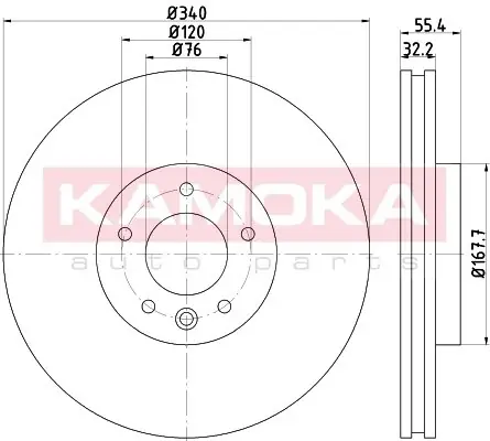 Nowość TARCZA HAMULC. PRZÓD VW MULTIVAN 03-, T5 03-